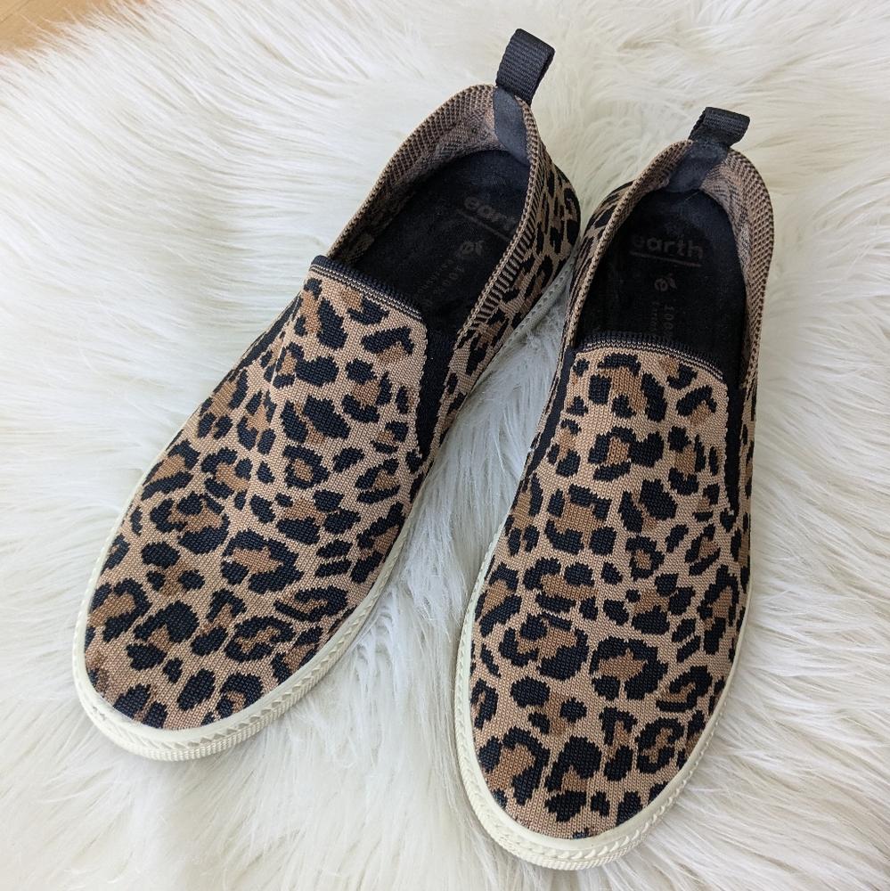 {Earth} Zen Spree Cheetah Print 100% Recycled Sneakers